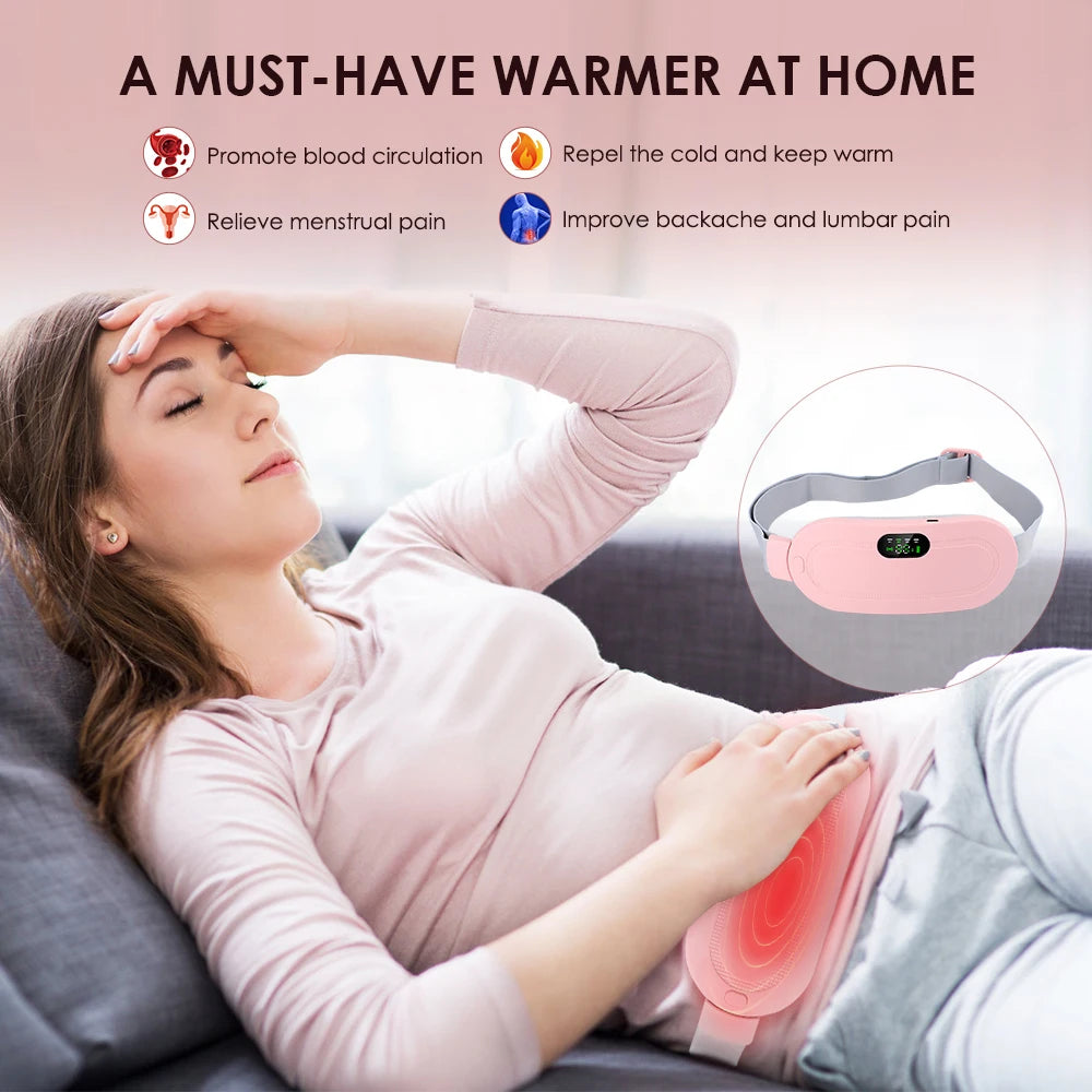 Heated Massage Belt for Menstrual Relief